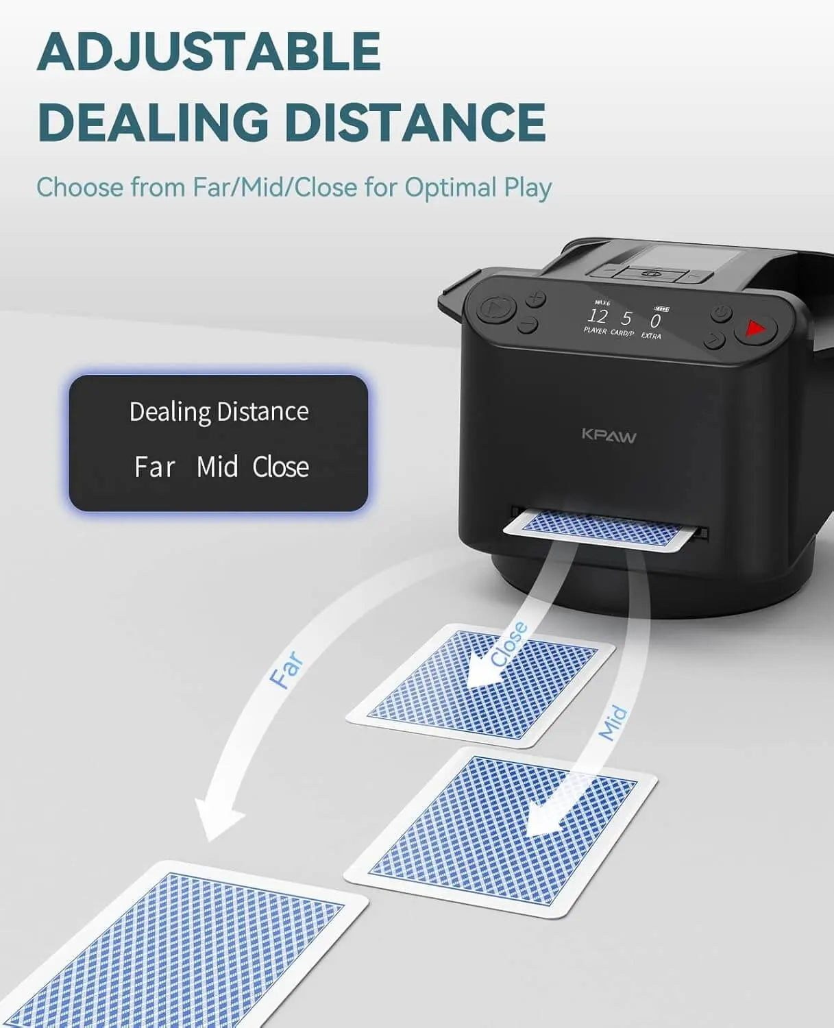 2-in-1 Automatic Card Shuffler & Dealer With 4 Card Drawing Remotes - TARHUS