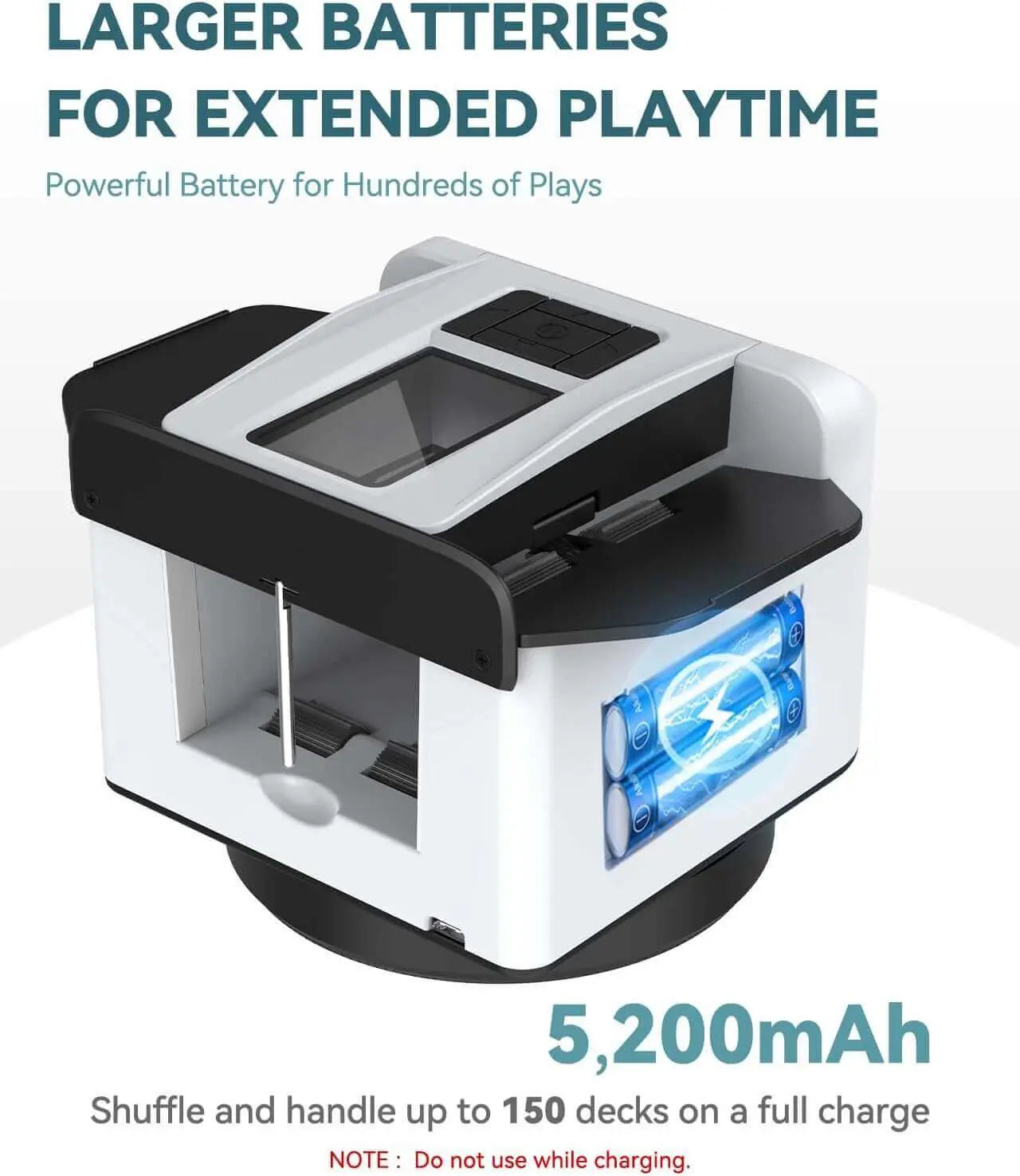 2-in-1 Automatic Card Shuffler & Dealer With 4 Card Drawing Remotes - TARHUS