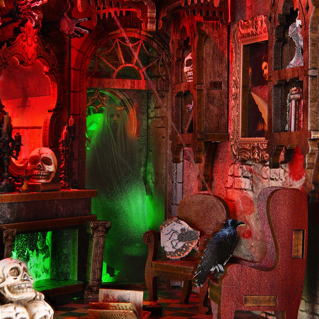 Haunted Mansion DIY Wooden Book Nook Shelf Insert TARHUS