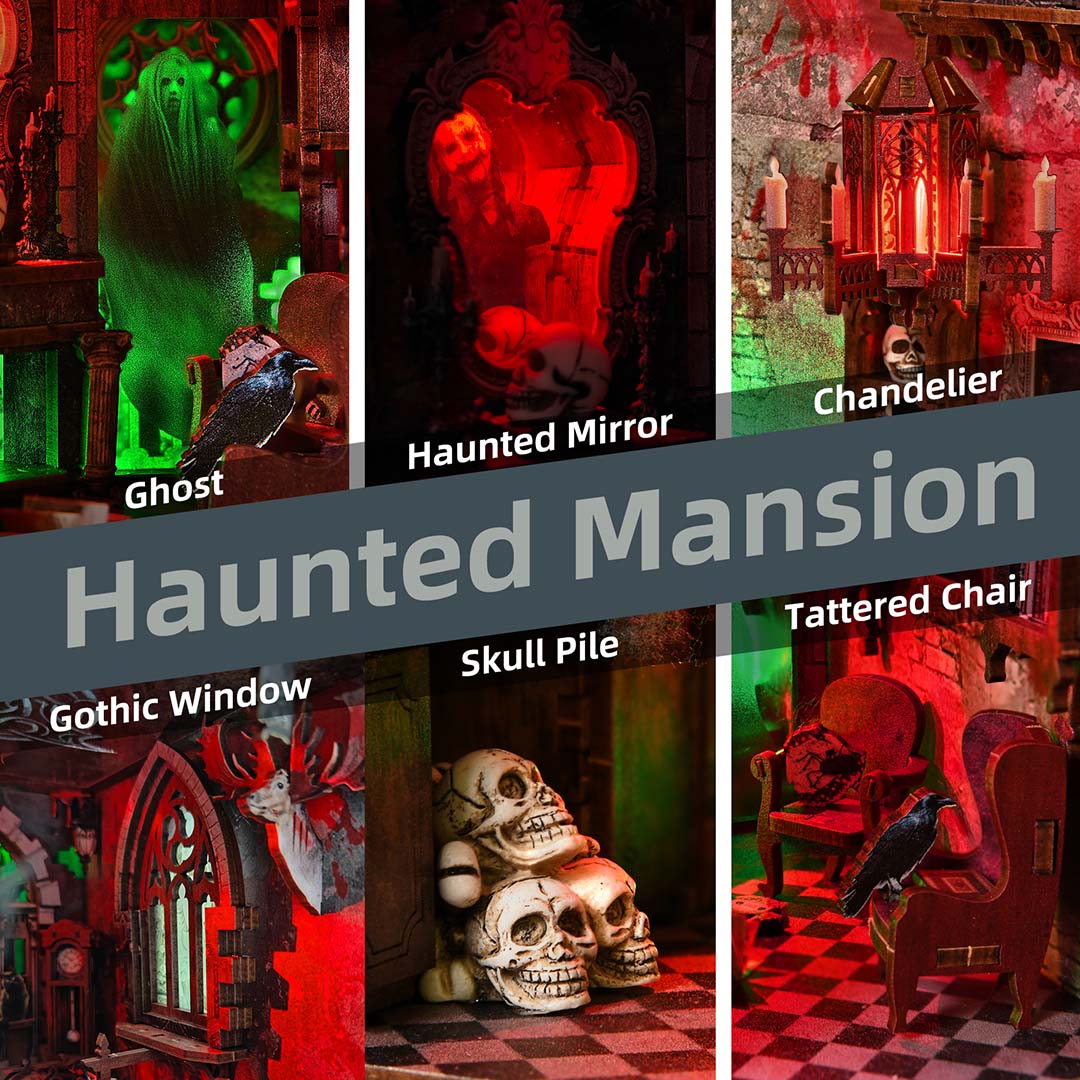 Haunted Mansion DIY Wooden Book Nook Shelf Insert TARHUS