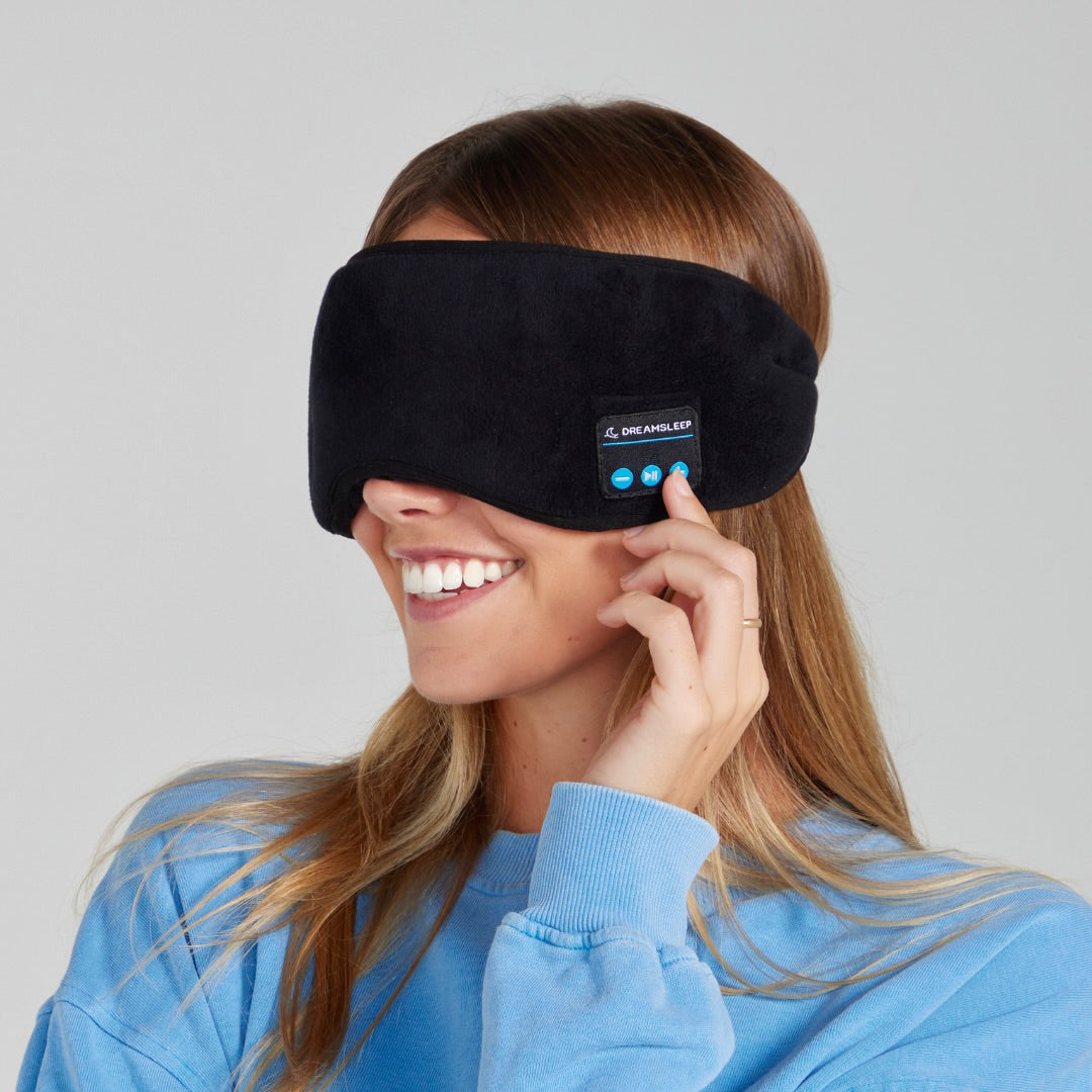 SoundSleep™ Bluetooth Sleep Mask – Wireless Headphones & Light-Blocking Eye Mask for Travel, Meditation & Deep Sleep - TARHUS