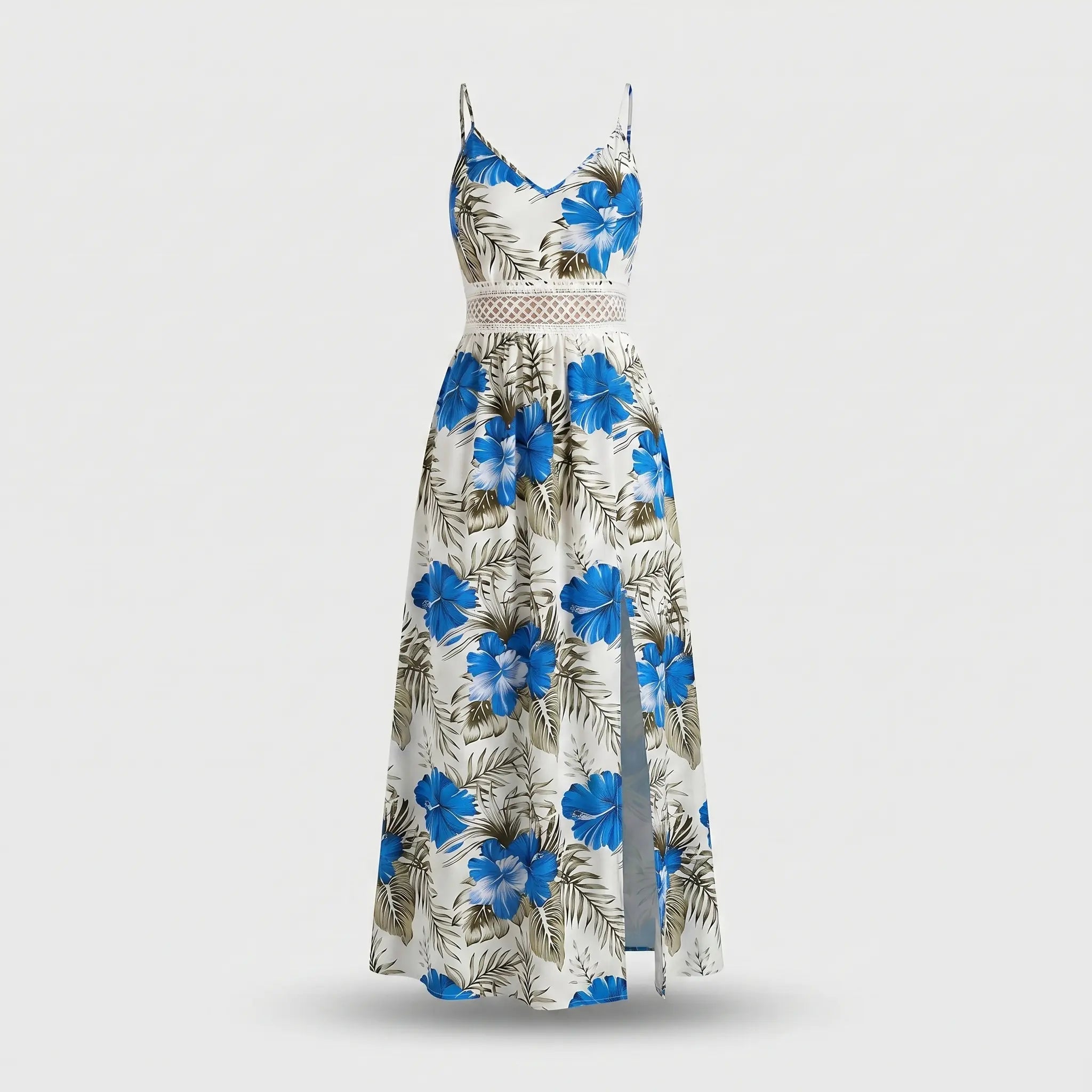 Flowing Maxi Dress with Tropical Floral Print for Women TARHUS SS - Womens - Maxi Dress