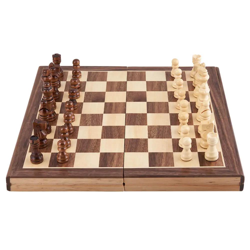 Folding Chess Board - Luxury 15 Inch Chess Set - TARHUS
