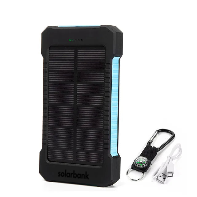 Solar Power Bank – Portable Waterproof Charger with Dual USB & LED Flashlight | SolarBank TARHUS