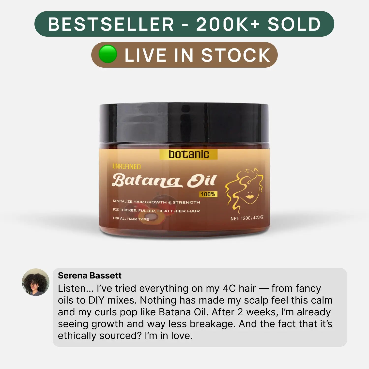 Batana Hair Growth Oil – 100% Natural Scalp Treatment for Thicker, Healthier Hair - TARHUS