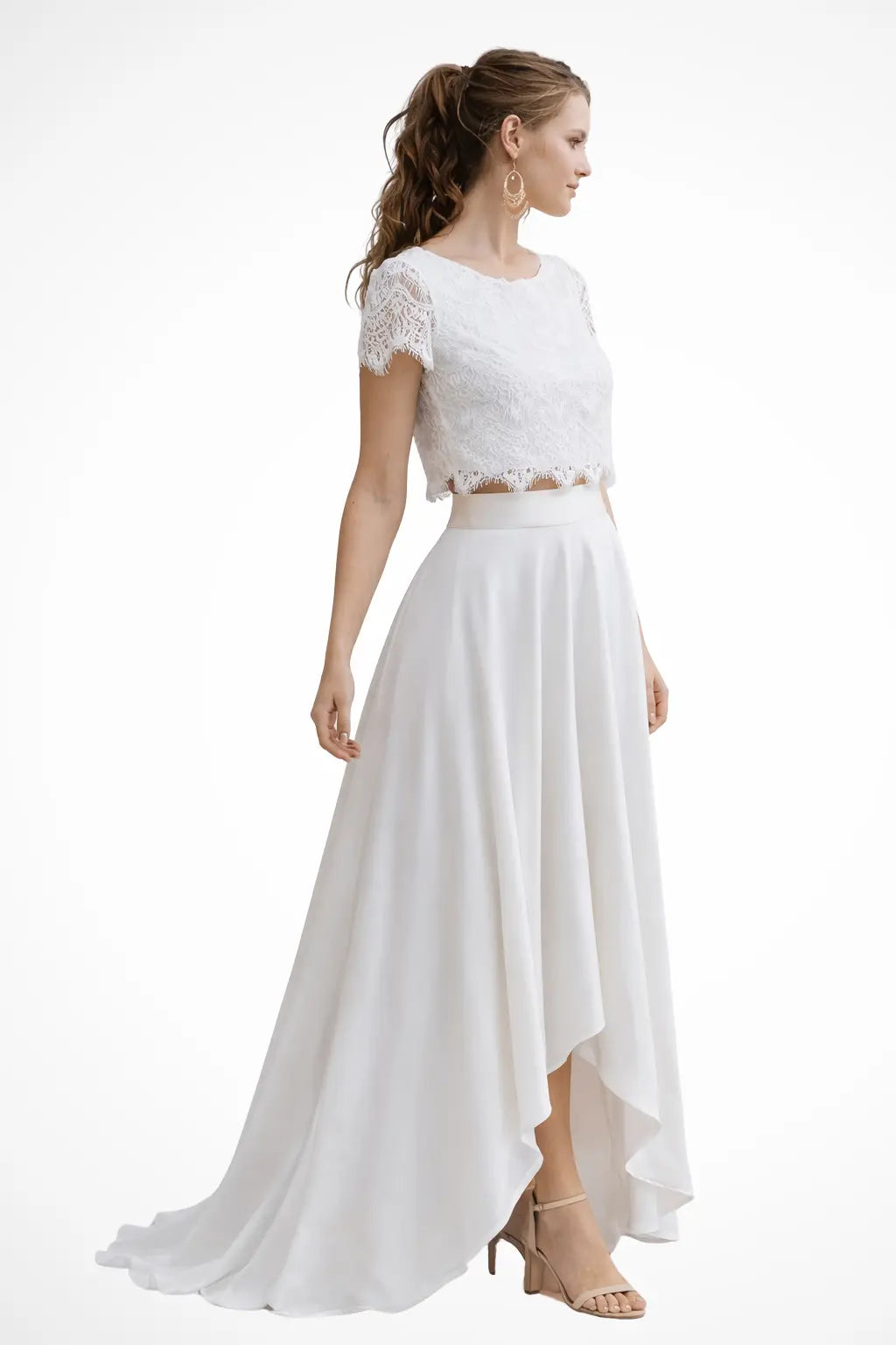 Elaris | Women Lace Top Maxi Skirt Wedding Guest Bridal Set TARHUS Women Dress