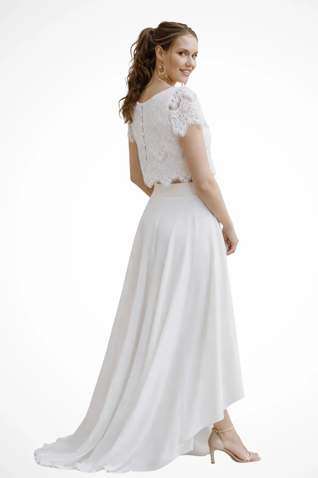 Elaris | Women Lace Top Maxi Skirt Wedding Guest Bridal Set TARHUS Women Dress