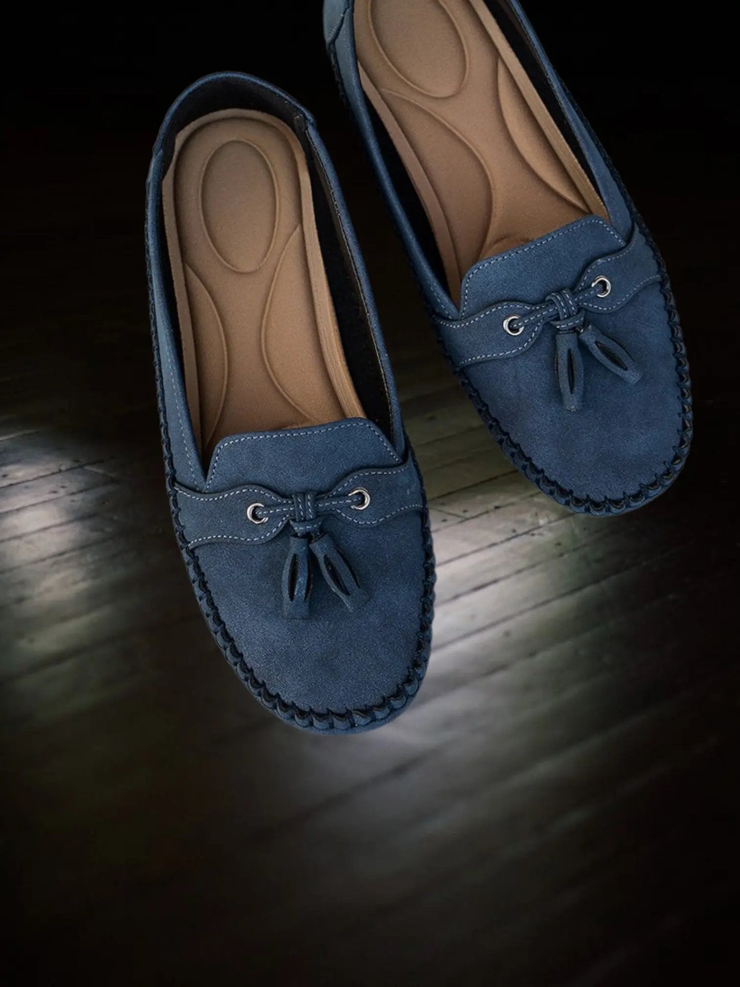 Gwenda | Vintage Women's Moccasin Slippers with Orthopedic Footbed and Soft Padding - TARHUS