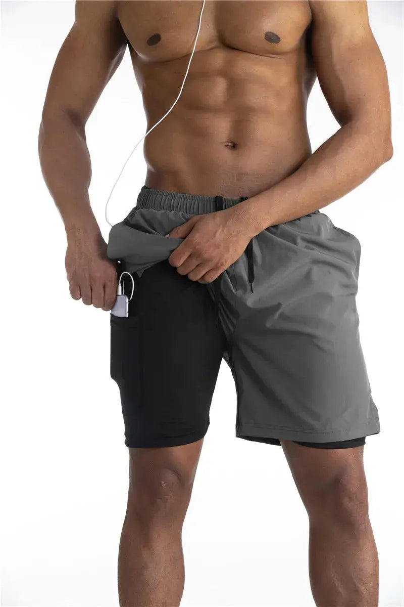 Running Shorts with Liner & Phone Pocket – Comfort & Functionality TARHUS Sportbroek man