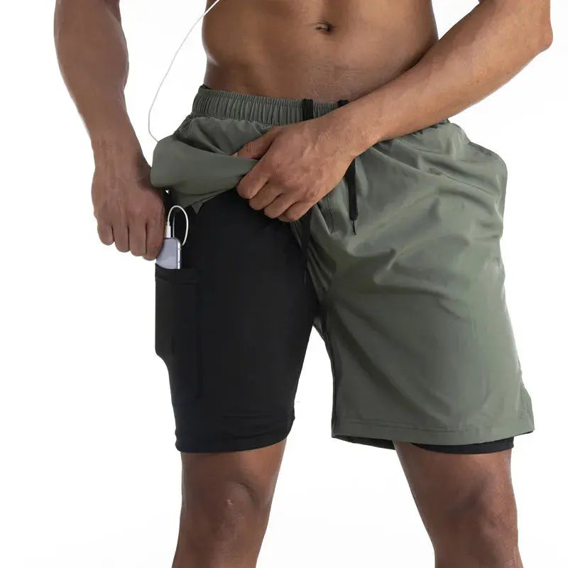 Running Shorts with Liner & Phone Pocket – Comfort & Functionality TARHUS Sportbroek man