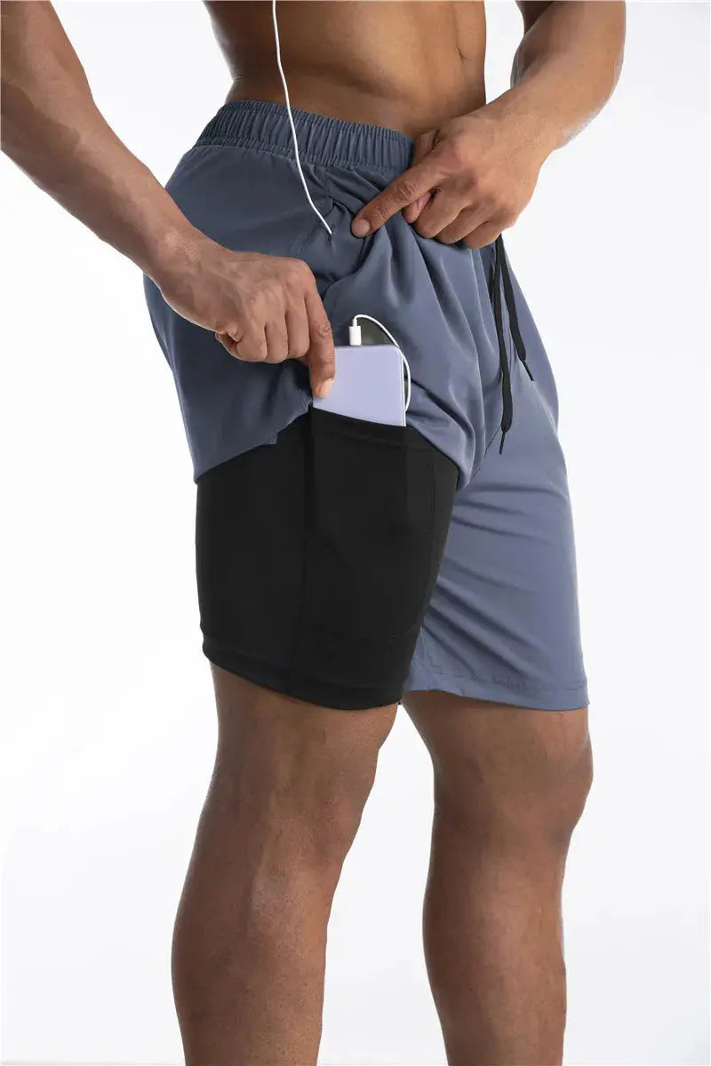 Running Shorts with Liner & Phone Pocket – Comfort & Functionality TARHUS Sportbroek man