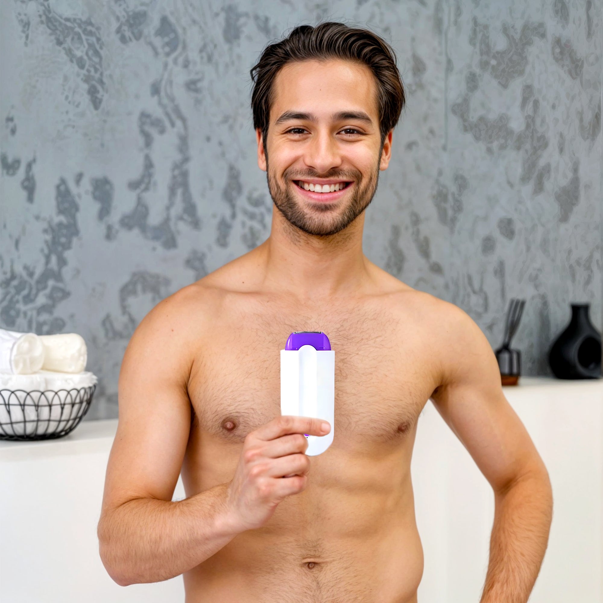 Men’s Instant Smooth Hair Eraser – Painless Hair Removal Tool for Chest, Arms, Back & Legs - TARHUS