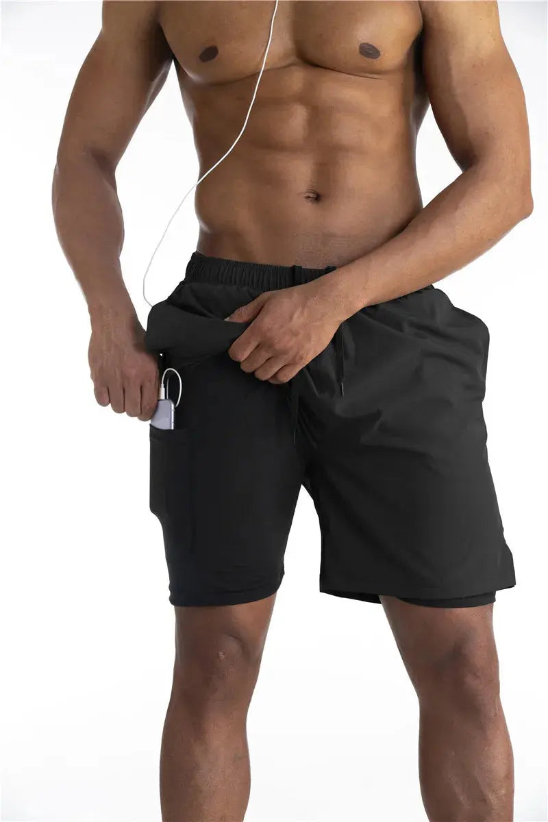 Running Shorts with Liner & Phone Pocket – Comfort & Functionality TARHUS Sportbroek man