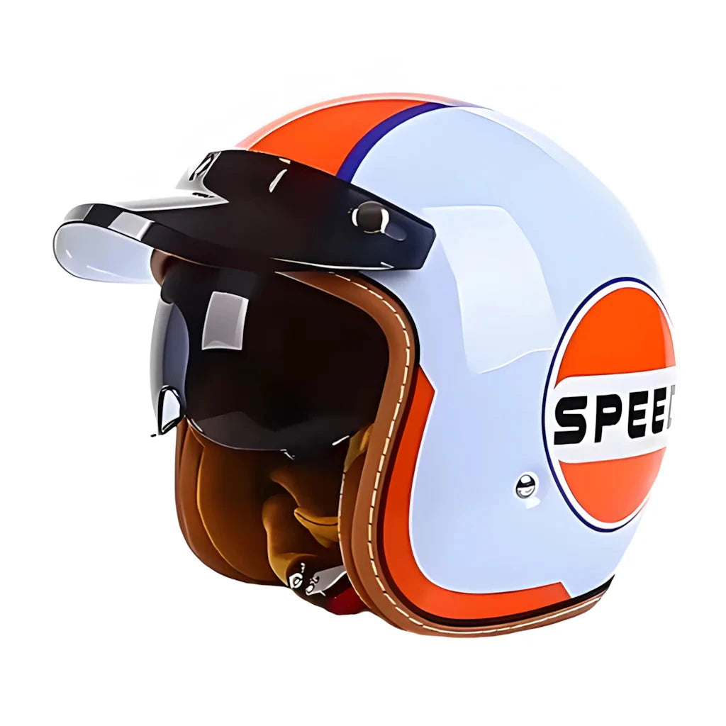 The Street King | Vintage Open Face Helmet – DOT & ECE Approved TARHUS