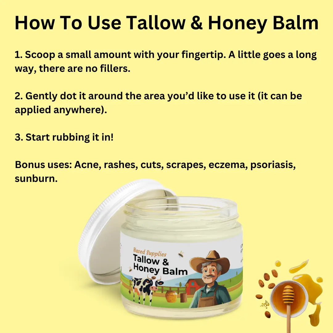 Tallow & Honey Balm – Natural Moisturizing Skin Repair Cream TARHUS Care & Health