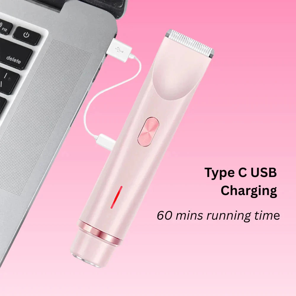 GlamGlide | Electric Shaver for Women – Cordless, Rechargeable Razor for Bikini Line TARHUS 0