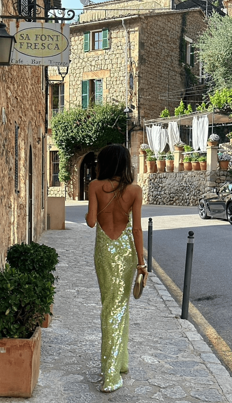 Irenea | Women's Sparkly Sequin Long Dress | Maxi - TARHUS