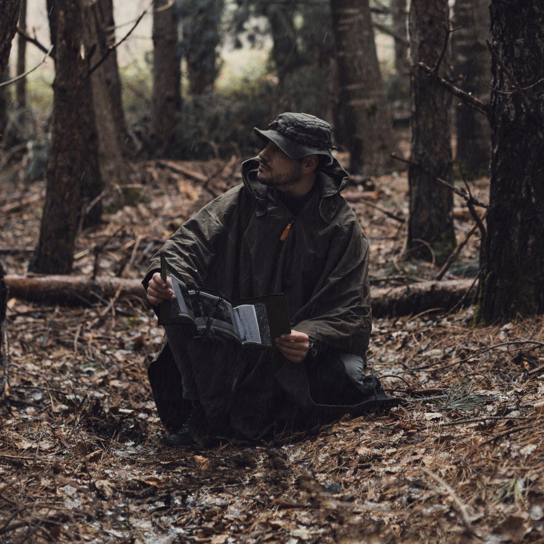 Drifter Waxed Canvas Poncho TARHUS Poncho