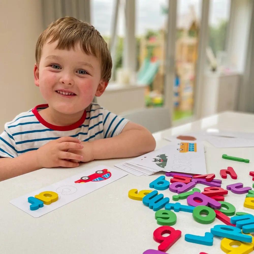 Kids' Spelling Game - Wooden Letters & Word Cards - TARHUS