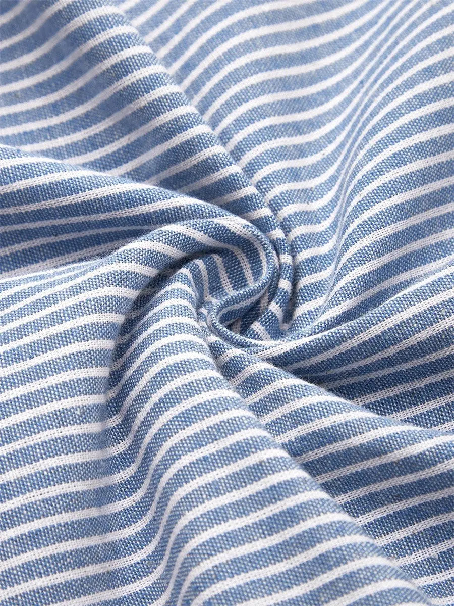 Linen Midi Dress with Button Detailing for Women TARHUS SS - Womens - Midi Dress