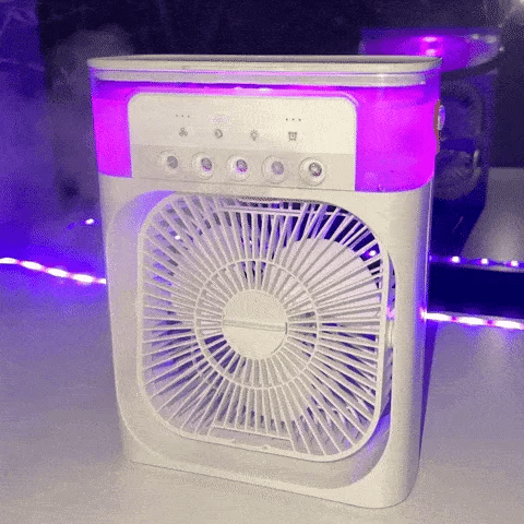 Glacia | Mini Ice Misting Fan – Portable Air Cooler & Humidifier with Fast Cooling