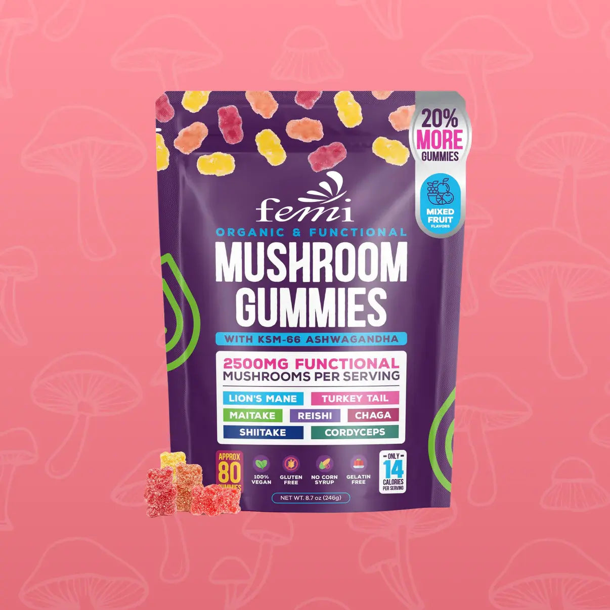 Mushroom Gummies β Functional Blend | 60 ct - TARHUS