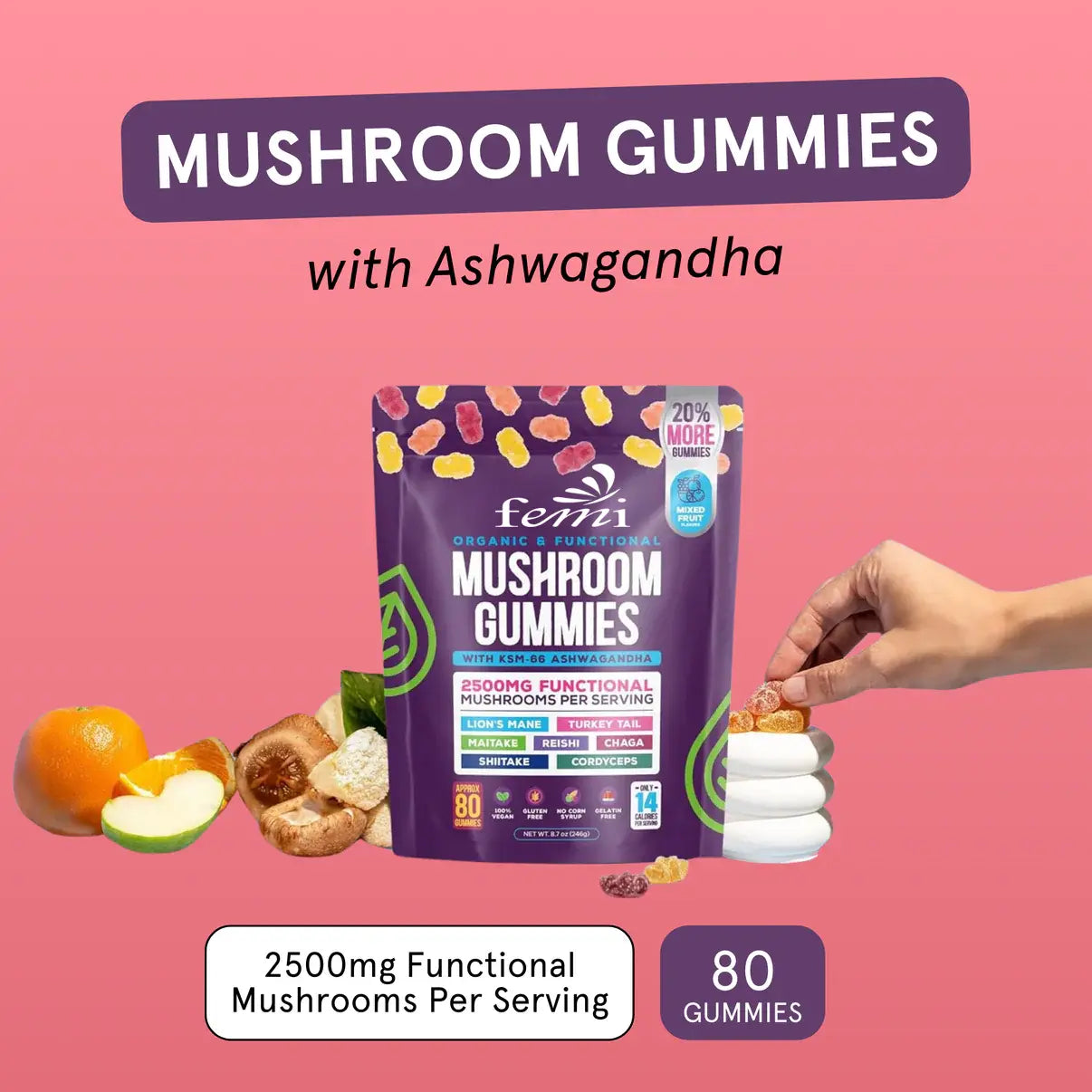 Mushroom Gummies β Functional Blend | 60 ct - TARHUS