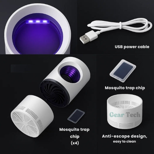 UV Light Insect Trap - Indoor/Outdoor Mosquito & Fly Killer for Effective Pest Control Solutions - TARHUS