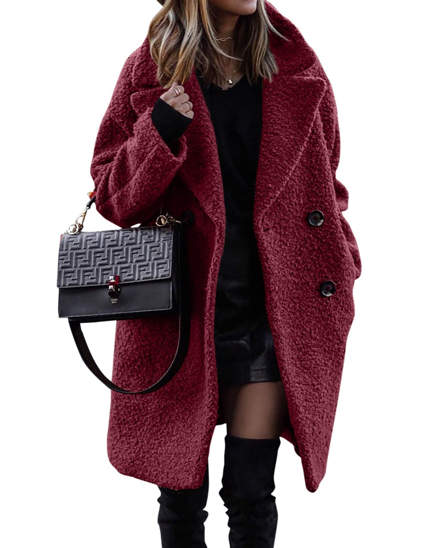 Amanda - Long Plush Women’s Coat