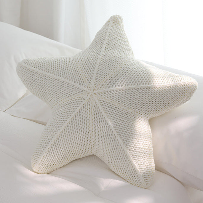 Caspian | Knit Starfish Pillow – Soft Decorative Coastal Pillow for Sofa & Bed TARHUS Home Accessories