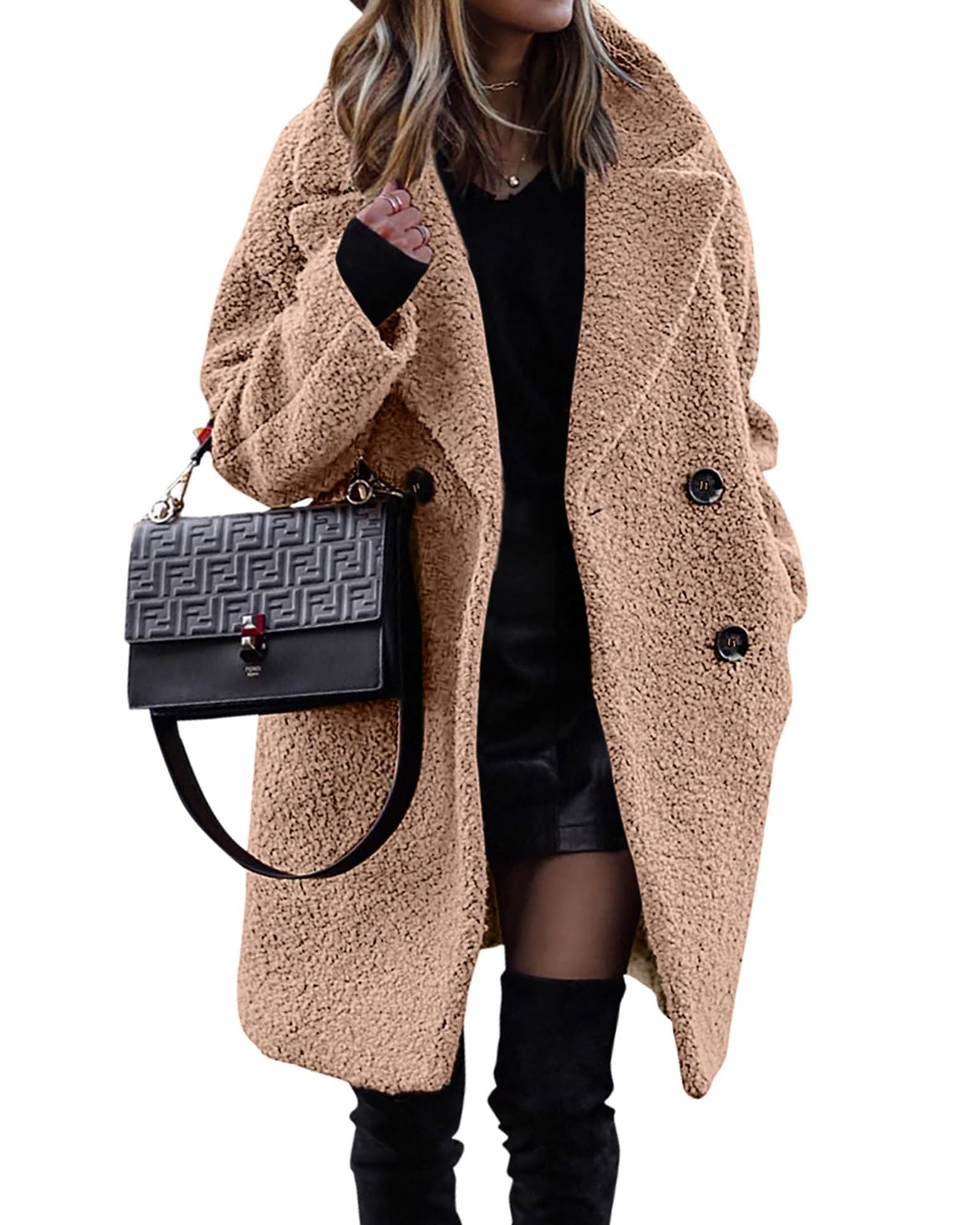 Amanda - Long Plush Women’s Coat