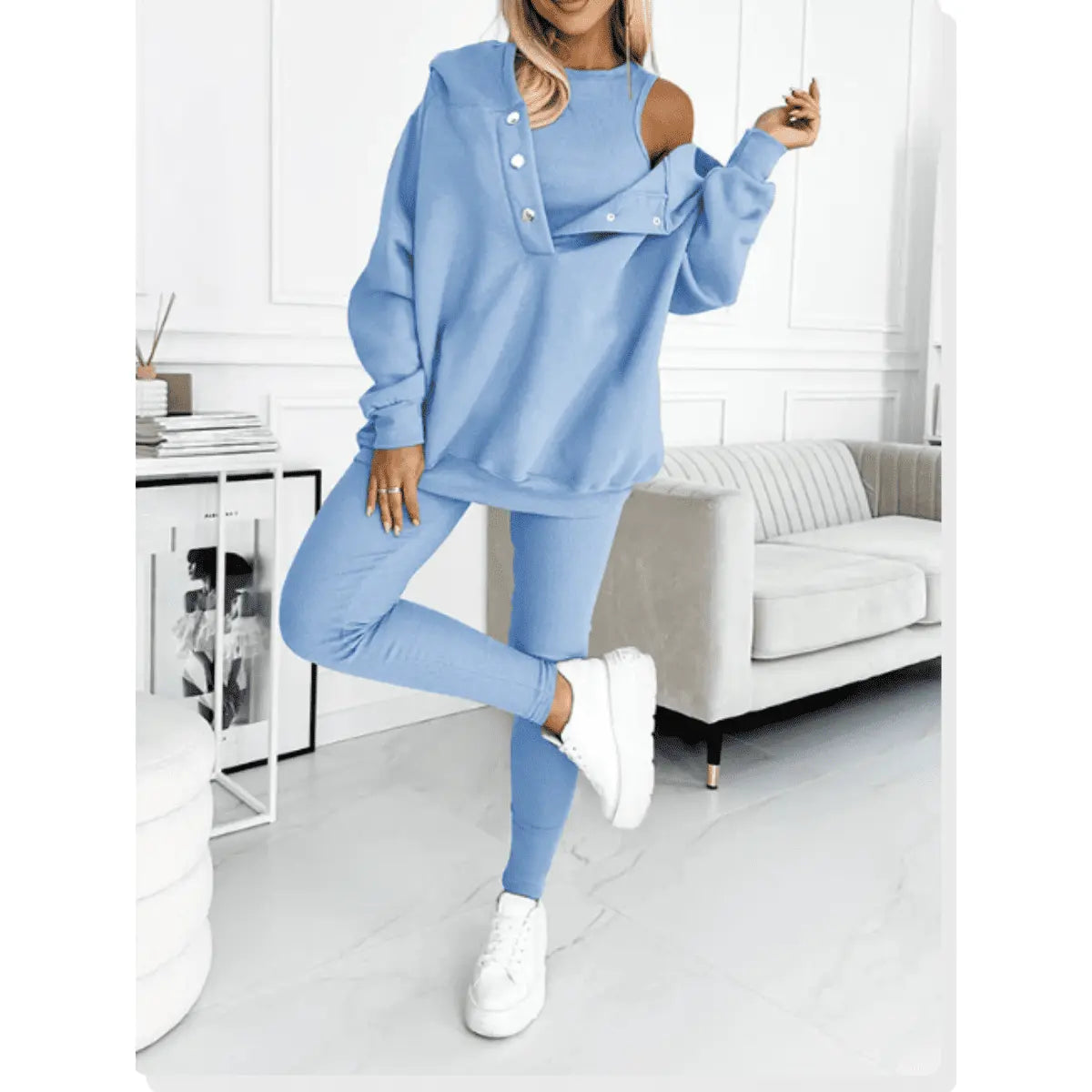 Anna - Casual Hooded & Sweatshirt Suit nubuso