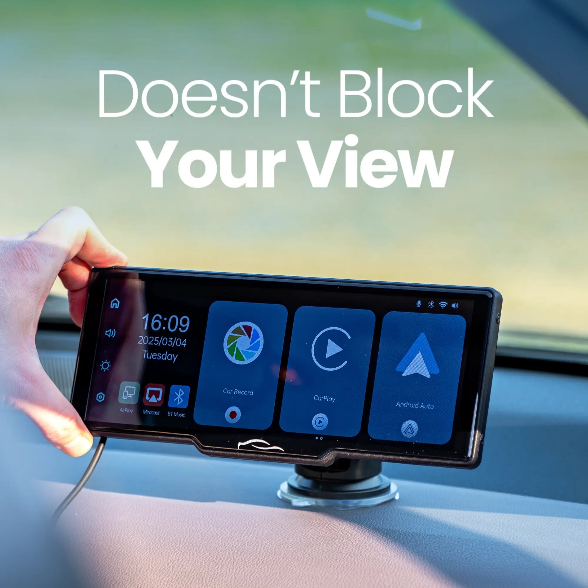 CarTablet Pro | Wireless Apple CarPlay & Android Auto Screen for Any Car TARHUS