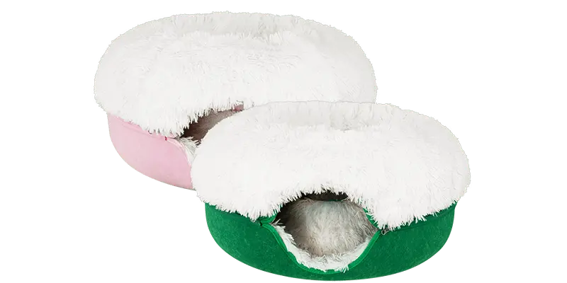 Cat Cave Calming Donut Bed for Anxiety Relief & Cozy Sleeping TARHUS Animals & Pet Supplies