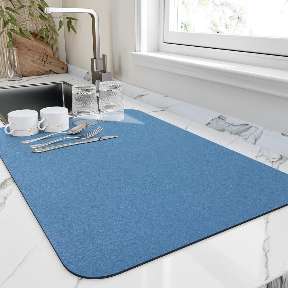 Ultra-Absorbent Quick Dry Kitchen Dish Mat TARHUS Home Decor