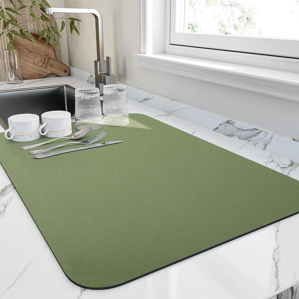 Ultra-Absorbent Quick Dry Kitchen Dish Mat TARHUS Home Decor