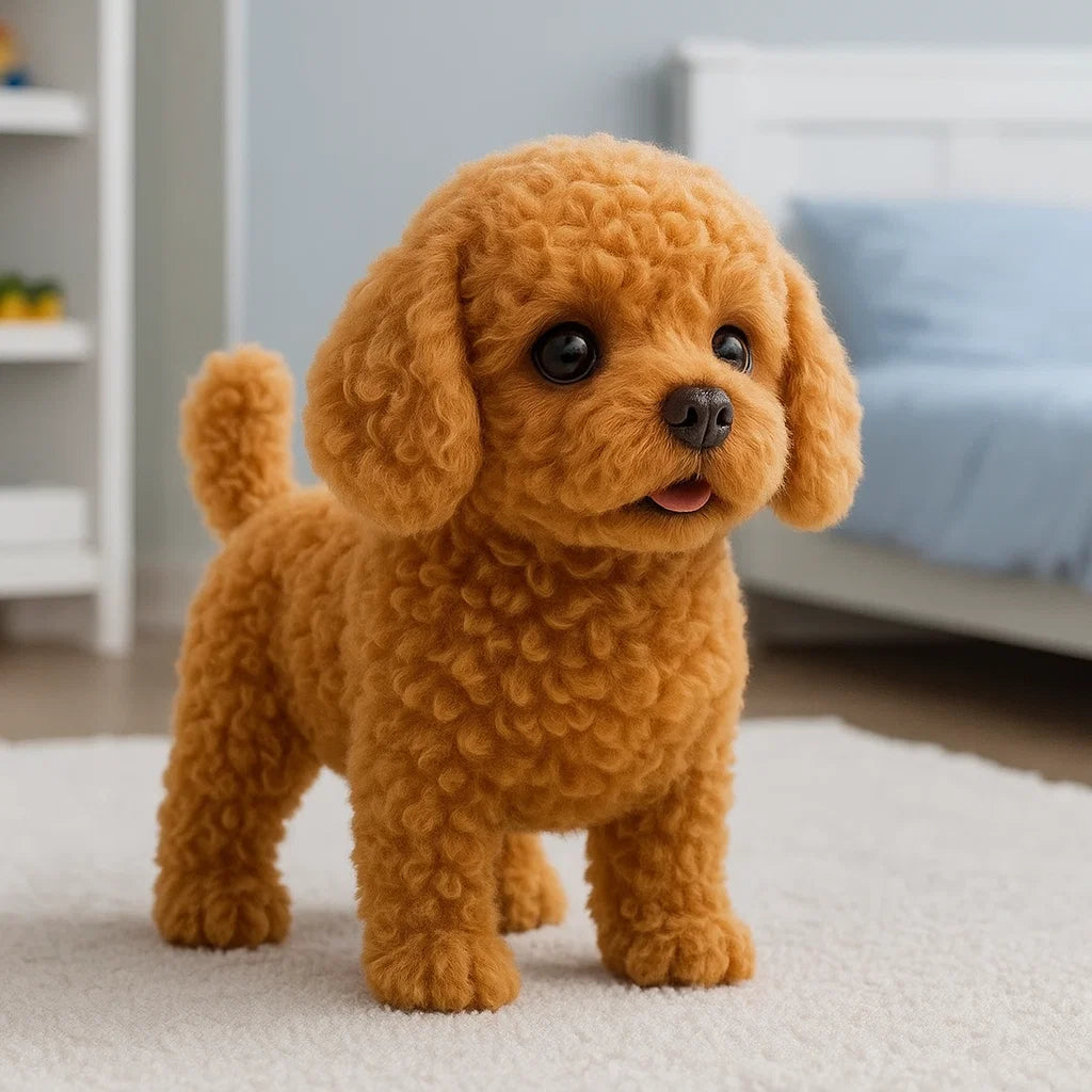 Pawra | Realistic Interactive Plush Puppy – Eco-Friendly Lifelike Toy Dog