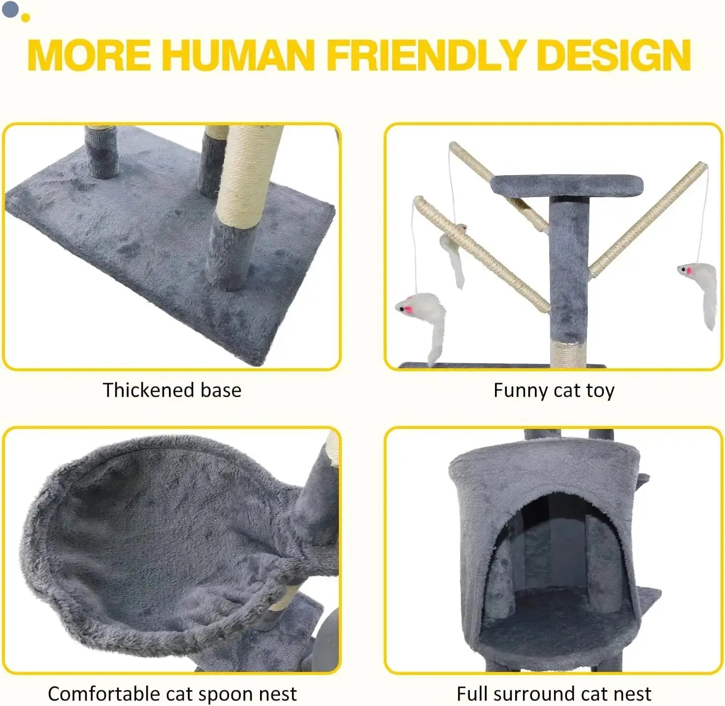 Elite Cat Tower - Scratching Post & Climbing Tree - TARHUS