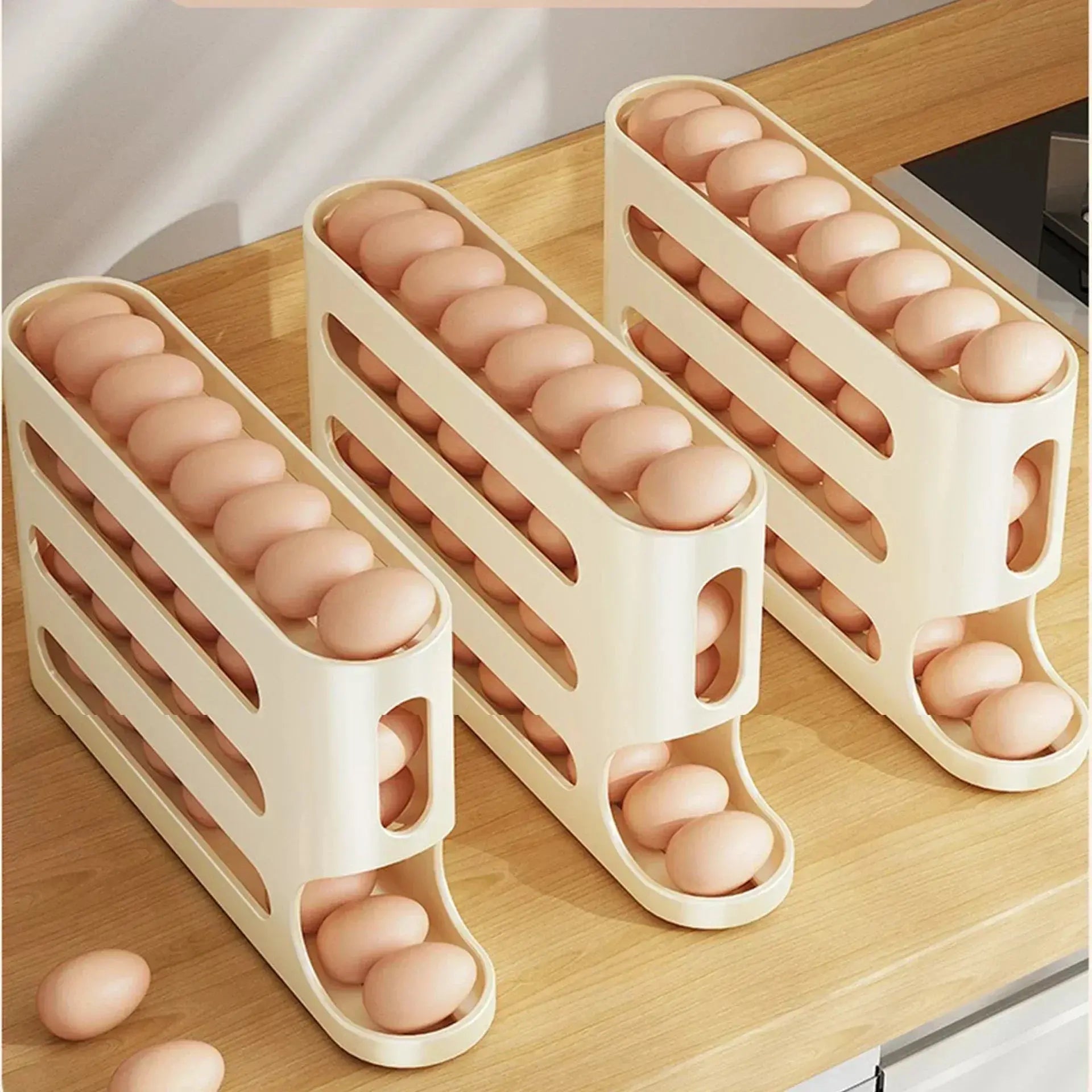 Slide Egg Storage Box – 4-Layer Automatic Egg Dispenser - TARHUS