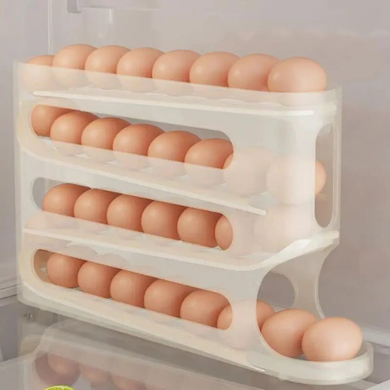 Slide Egg Storage Box – 4-Layer Automatic Egg Dispenser - TARHUS