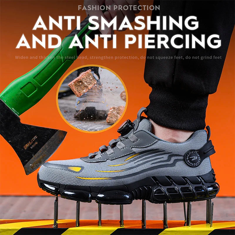 Vince - Men’s Steel Toe Safety Shoes with Rotating Buckle - TARHUS