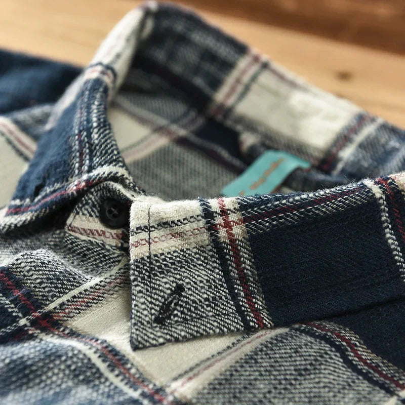 Harlan | Plaid Cotton Shirt – Men’s Relaxed Fit Button Down TARHUS