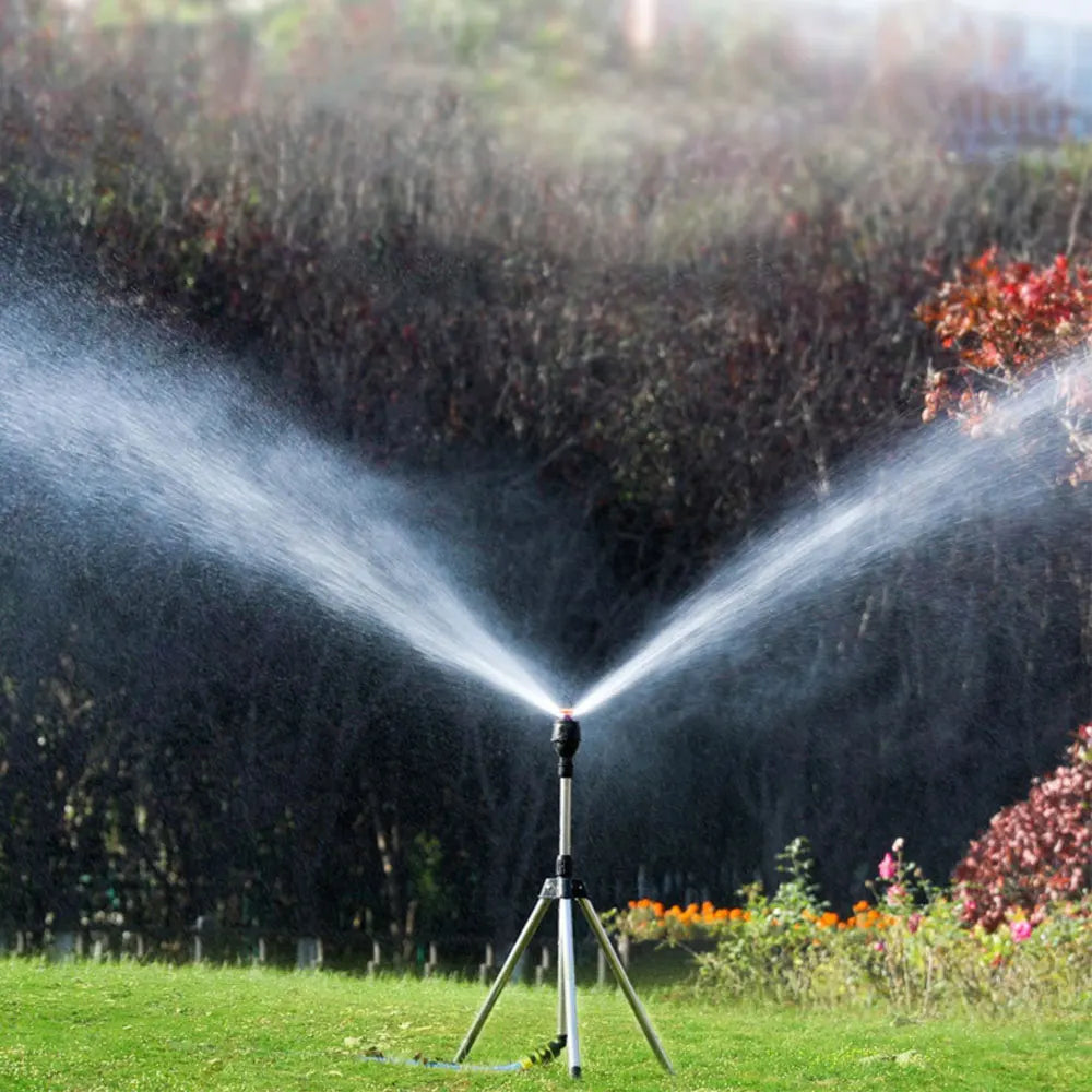 Automatic Rotating Garden Sprinkler with Adjustable Tripod - Efficient Lawn Watering System TARHUS garden