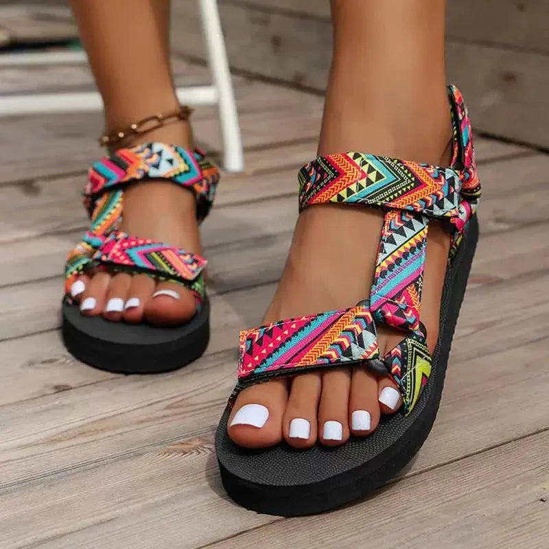 Boho Colorful Women’s Summer Sandals - TARHUS