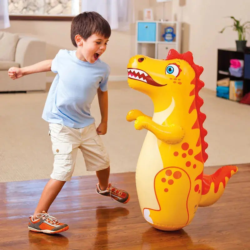 Inflatable Dinosaur Punching Bag for Kids – 90cm Standing Tumbler Toy - TARHUS