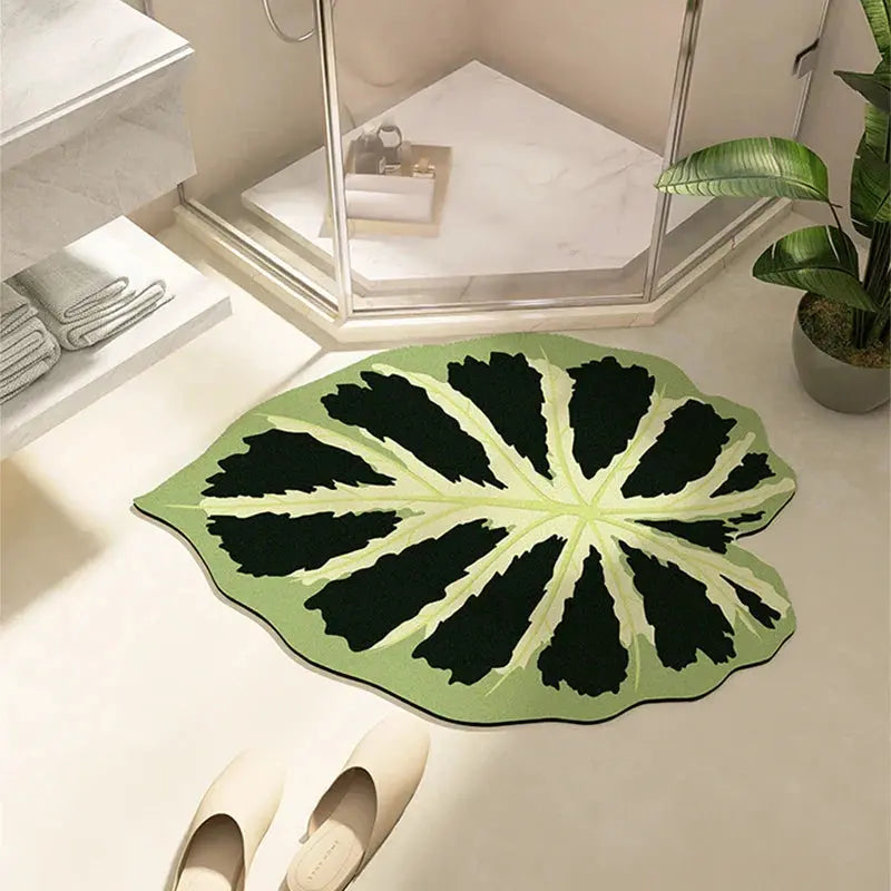 Leaf-Shaped Bath Mat • Absorbent & Anti-Slip - TARHUS
