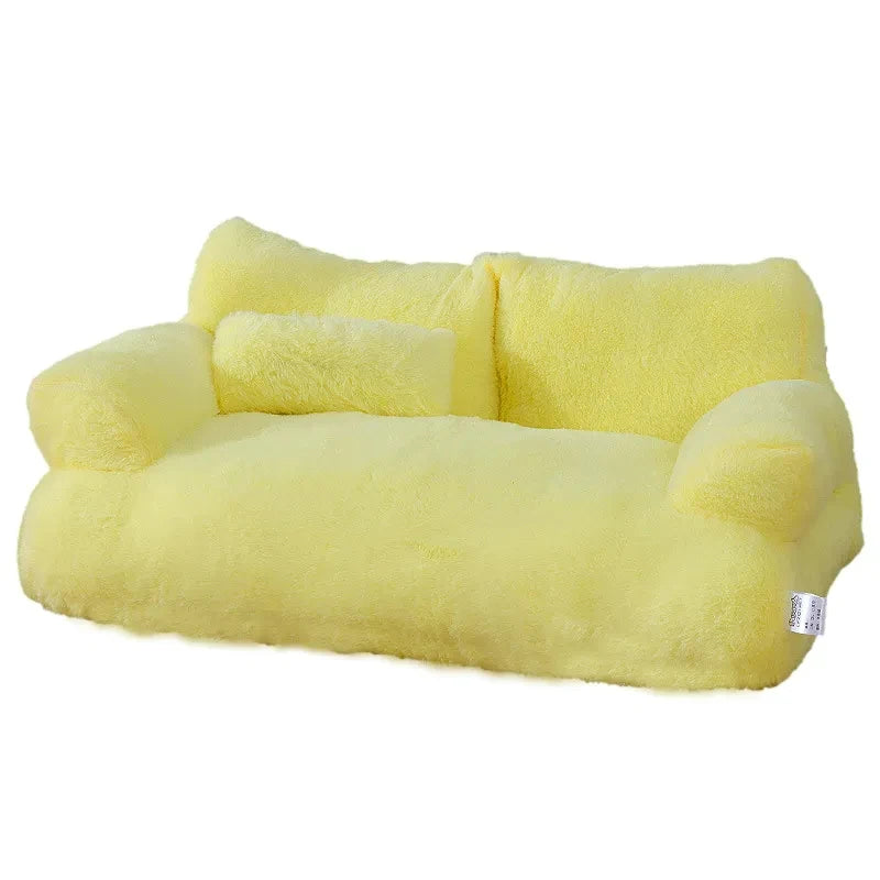 Luxury Cat Bed Sofa – Winter Warm Plush Pet Nest for Cats & Small Dogs - TARHUS