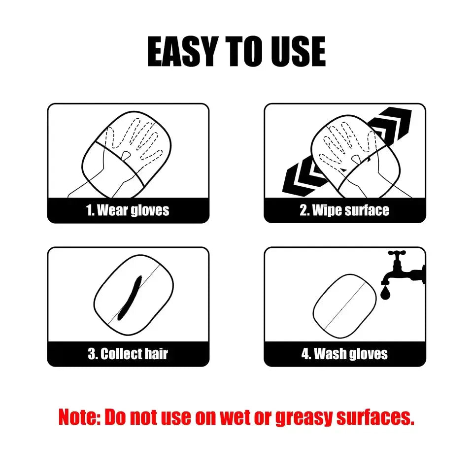 PetEase | Pet Hair Remover Glove – Grooming & Cleaning Glove for Dogs and Cats TARHUS