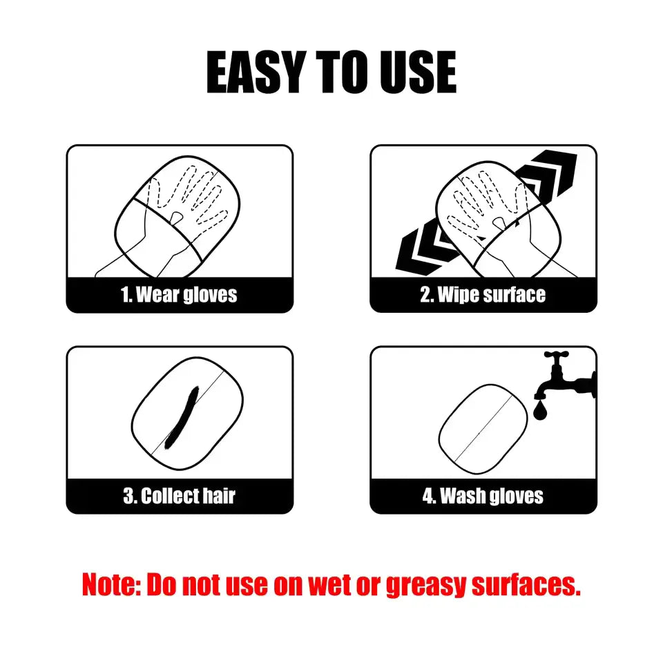 PetEase | Pet Hair Remover Glove – Grooming & Cleaning Glove for Dogs and Cats TARHUS Pets