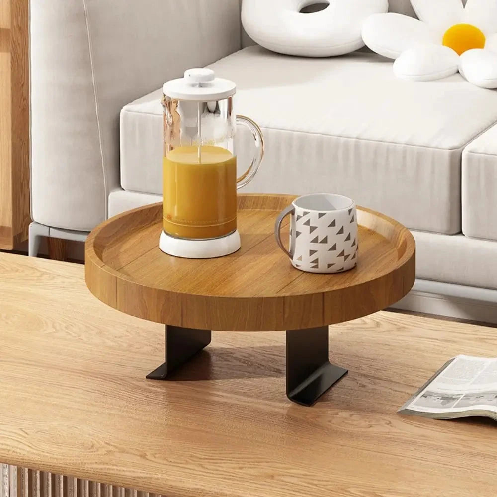 Luno | Wooden Sofa Armrest Tray – Couch Arm Table for Drinks & Snacks TARHUS